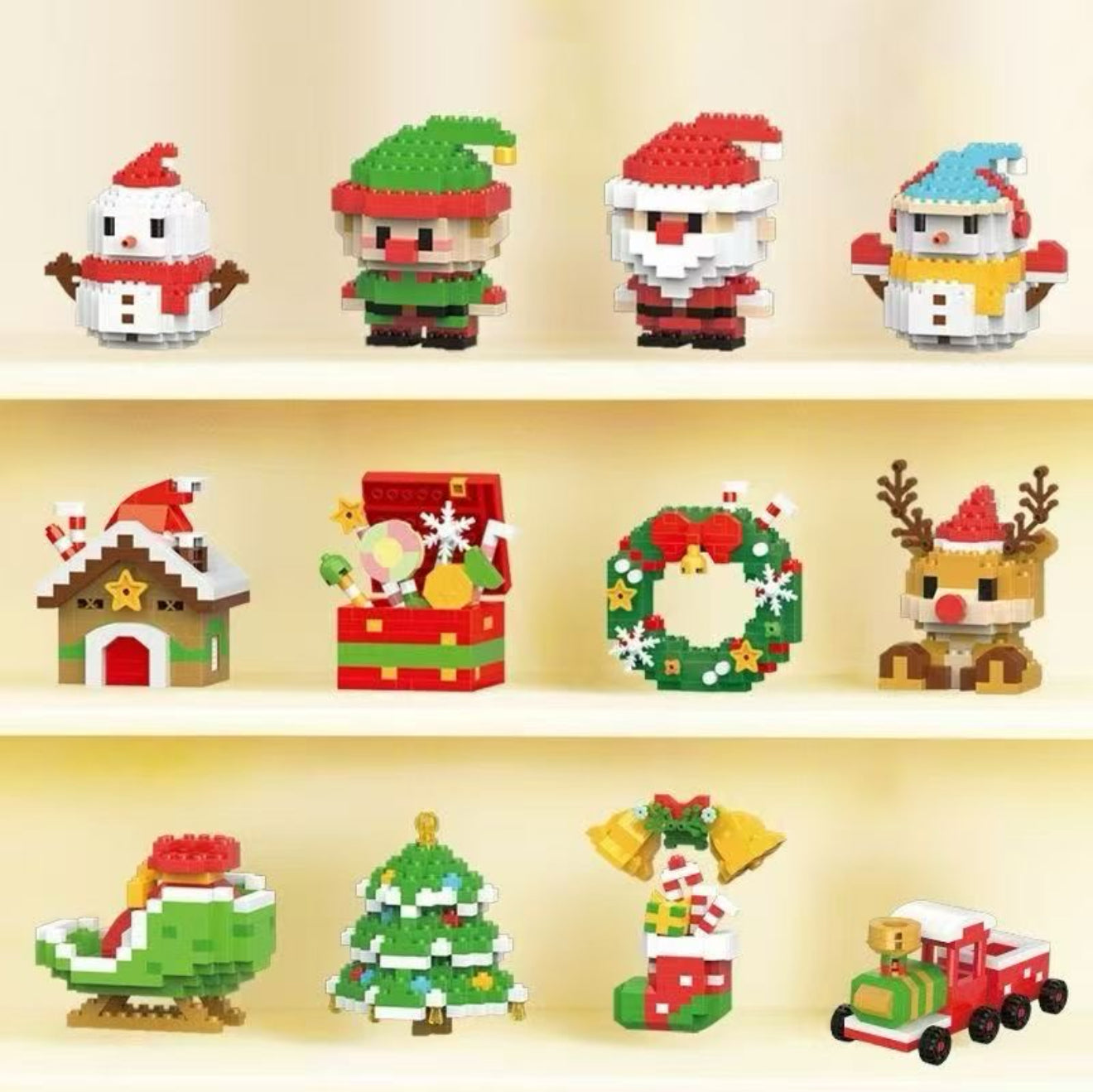 Holiday Figurines - 3D Puzzle - Build Your Own